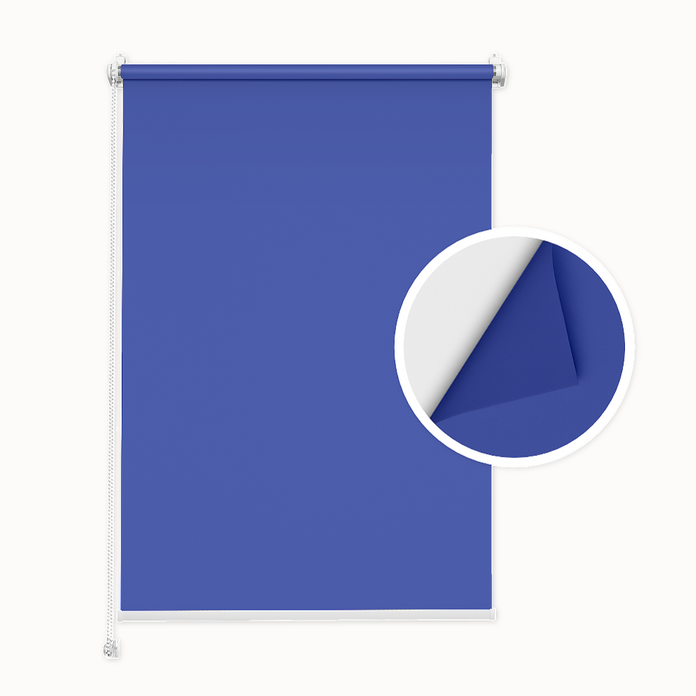 Blue Blackout Roller Blind (Double-Sided)