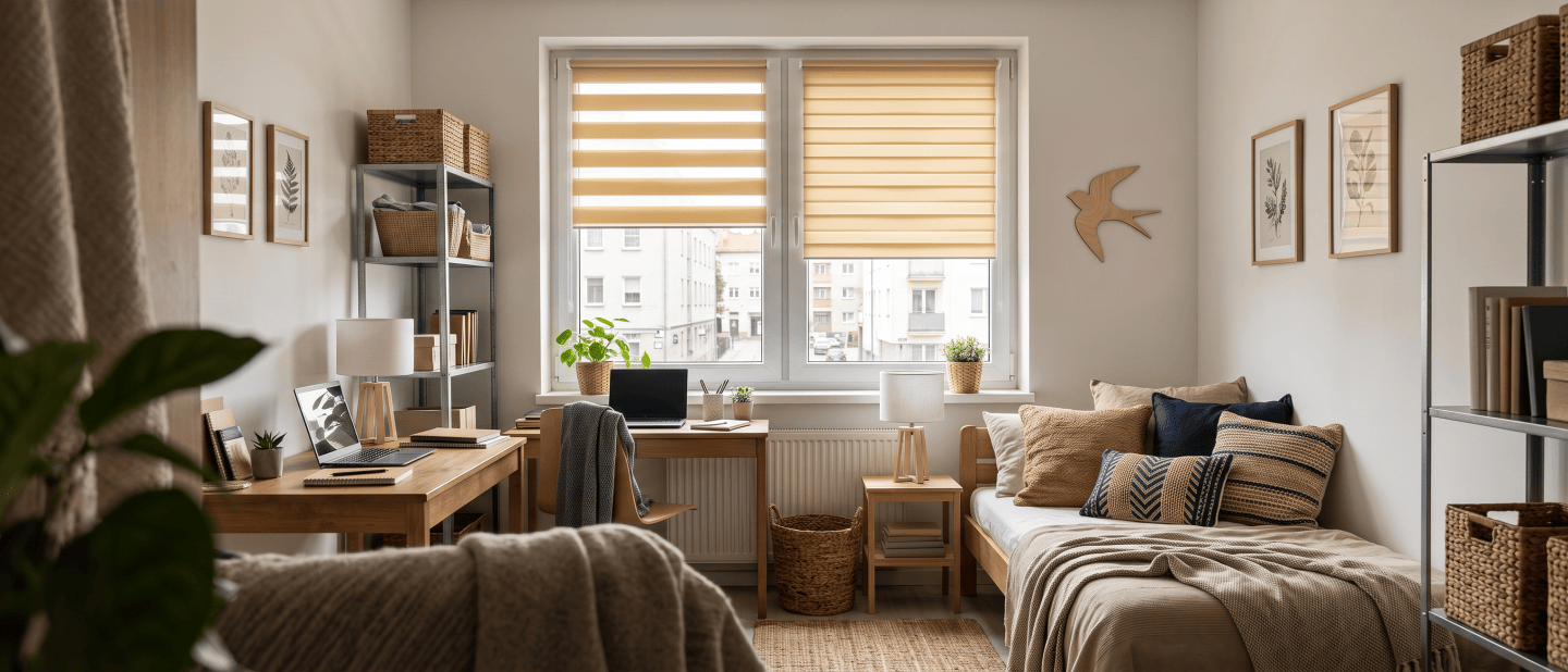 How can you decorate a rented apartment without making permanent changes?