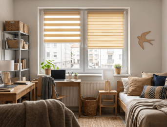 How can you decorate a rented apartment without making permanent changes?