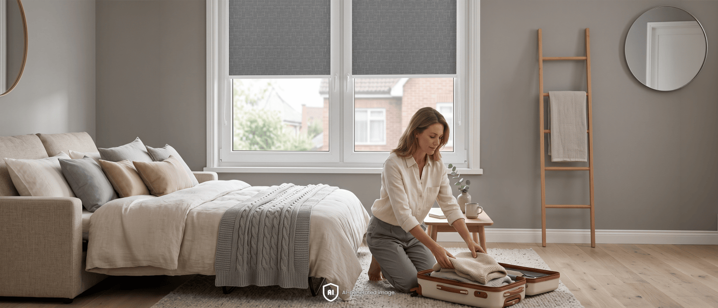 How can you prepare a guest room that is comfortable for everyone?