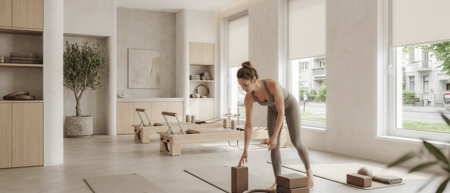 Pilates Studio Windows - How to Create Comfort, Control Light and Ensure Privacy?