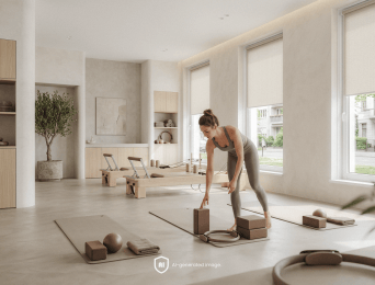 Pilates Studio Windows - How to Create Comfort, Control Light and Ensure Privacy?