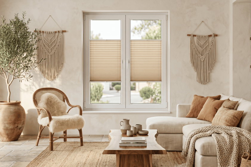Boho-style interior – natural materials, lightness and a cosy atmosphere.