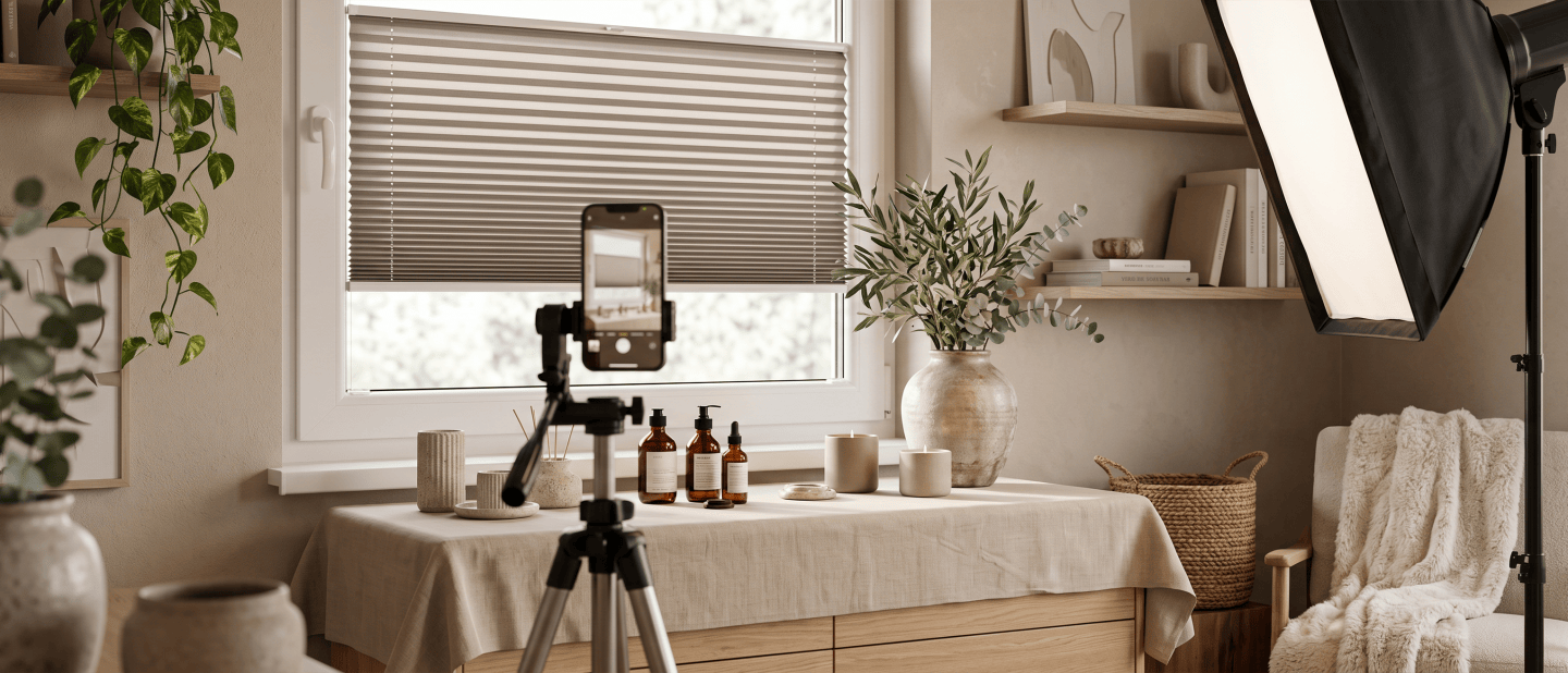 A window as a photo backdrop – how does light affect photos taken at home?