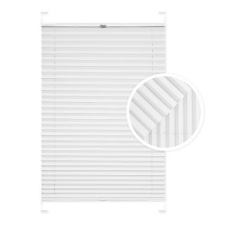 White Window Pleated Blind