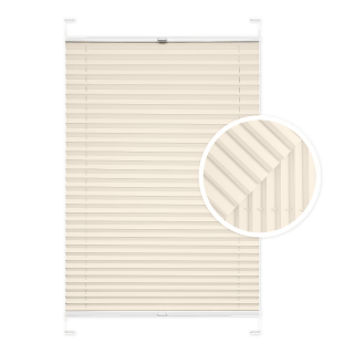 Ivory Window Pleated Blind