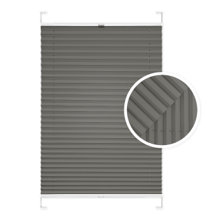 Dark Grey Window Pleated Blind