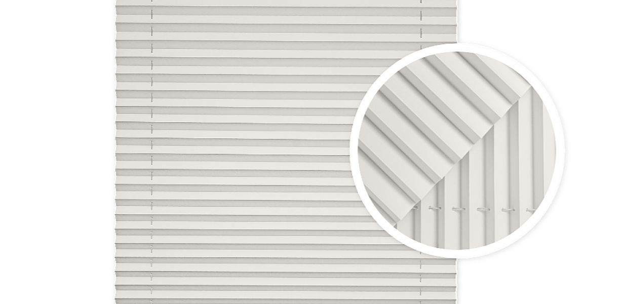 Ash Grey Window Pleated Blind Without Drilling - Made to Measure Estika