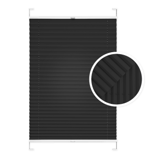 Black Window Pleated Blind