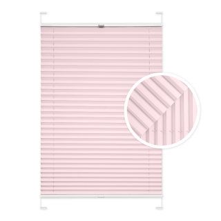 Powder Pink Window Pleated Blind