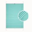 Turquoise Blue Window Pleated Blind
