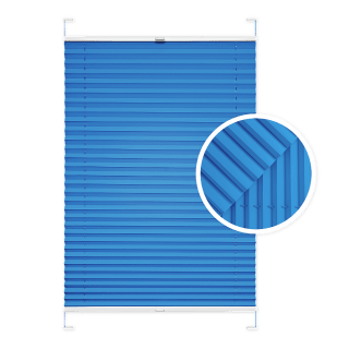 Blue Window Pleated Blind