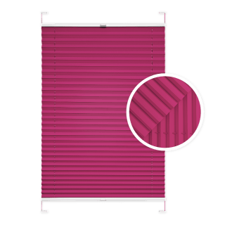 Raspberry Window Pleated Blind