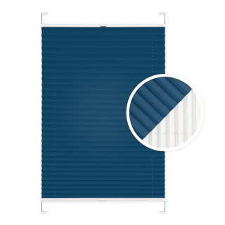 Dark Turquoise Blackout Pleated Blind