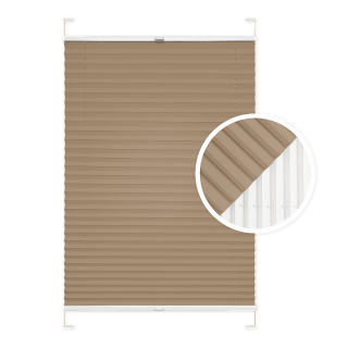 Sand Blackout Pleated Blind