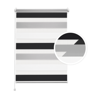 Black-White-Light Gray Day and Night Blind