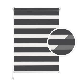 Anthracite Day and Night Blind