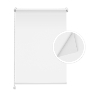 White Blackout Roller Blind (Double-Sided)