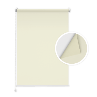 Vanilla Blackout Roller Blind (Double-Sided)