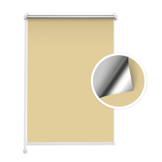 Sand Blackout Roller Blind (Silver Backing)