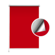 Red Blackout Roller Blind (Silver Backing)