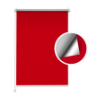 Red Blackout Roller Blind (Silver Backing)