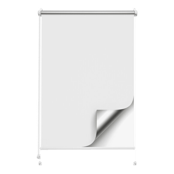 Roleta Zaciemniająca Biała (silver)