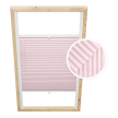 Pink Custom Skylight Pleated Blind