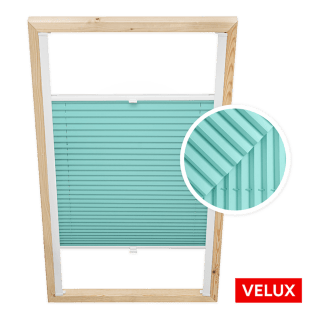 Turquoise Blue Skylight Blind for Velux
