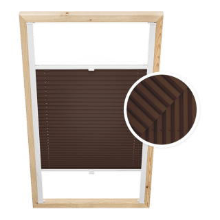 Chocolate Custom Skylight Pleated Blind
