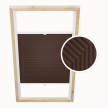 Chocolate Custom Skylight Pleated Blind