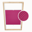 Raspberry Custom Skylight Pleated Blind