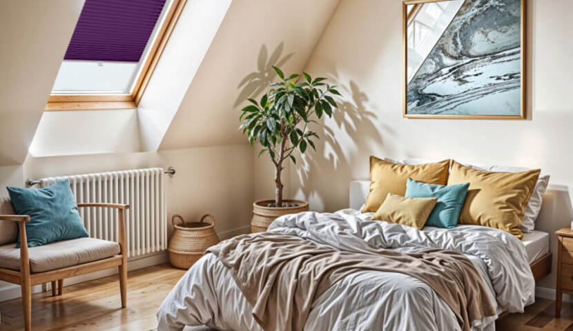 Plisa Dachowa Śliwkowa Velux