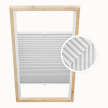 Light Grey Custom Skylight Pleated Blind