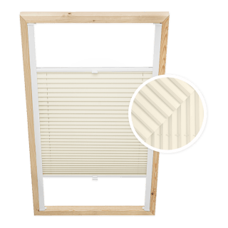 Beige Custom Skylight Pleated Blind