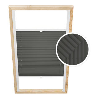 Anthracite Custom Skylight Pleated Blind