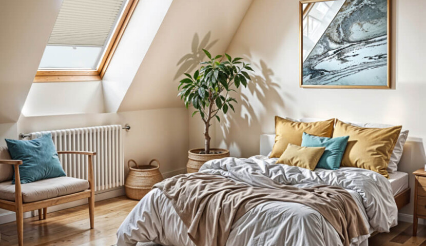Plisa Dachowa Kość Słoniowa Velux